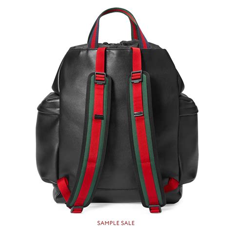 gucci embossed backpack